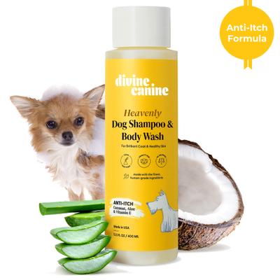Show full view: Divine Canine Anti-Itch Heavenly Coconut, Aloe & Vitamin E Dog Shampoo, 13.5-fl oz bottle slide 1 of 10