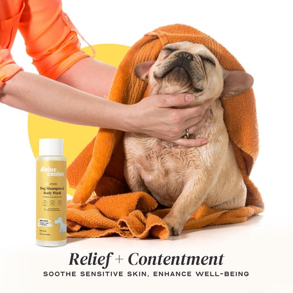 Show full view: Divine Canine Anti-Itch Heavenly Coconut, Aloe & Vitamin E Dog Shampoo, 13.5-fl oz bottle slide 6 of 9