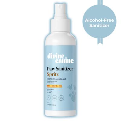 Show full view: Divine Canine Coconut-Moisturizing Paw Sanitizer Spritz, Anti-Bacterial & Anti-Fungal Alchohol-Free Dog Paw Cleaner, 5.1-fl oz spray slide 1 of 10
