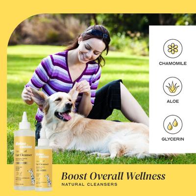 Show full view: Divine Canine Essential Ear Cleanser, Anti-Microbial & Anti-Odor Solution Dog Ear Cleaner, 4-fl oz bottle slide 5 of 11