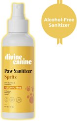Divine Canine Original Paw Sanitizer Spritz, Anti-Bacterial & Anti-Fungal Alcohol-Free Dog Paw Cleaner, 5.1-fl oz bottle