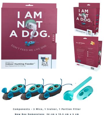 Show full view: Doc & Phoebe's Cat Co. Indoor Hunting Cat Feeder Kit slide 8 of 11