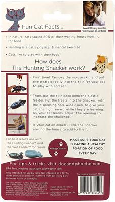 Show full view: Doc & Phoebe's Cat Co. The Hunting Snacker Interactive Cat Treat Toy, Blue slide 3 of 10
