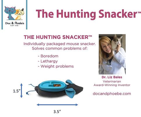 Show full view: Doc & Phoebe's Cat Co. The Hunting Snacker Interactive Cat Treat Toy, Blue slide 5 of 10