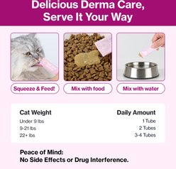 Doctor By Cat Silk Skin & Coat Allegry Relief Chicken Flavored Lickable Supplement for Cats, 30 count slide 2 of 9