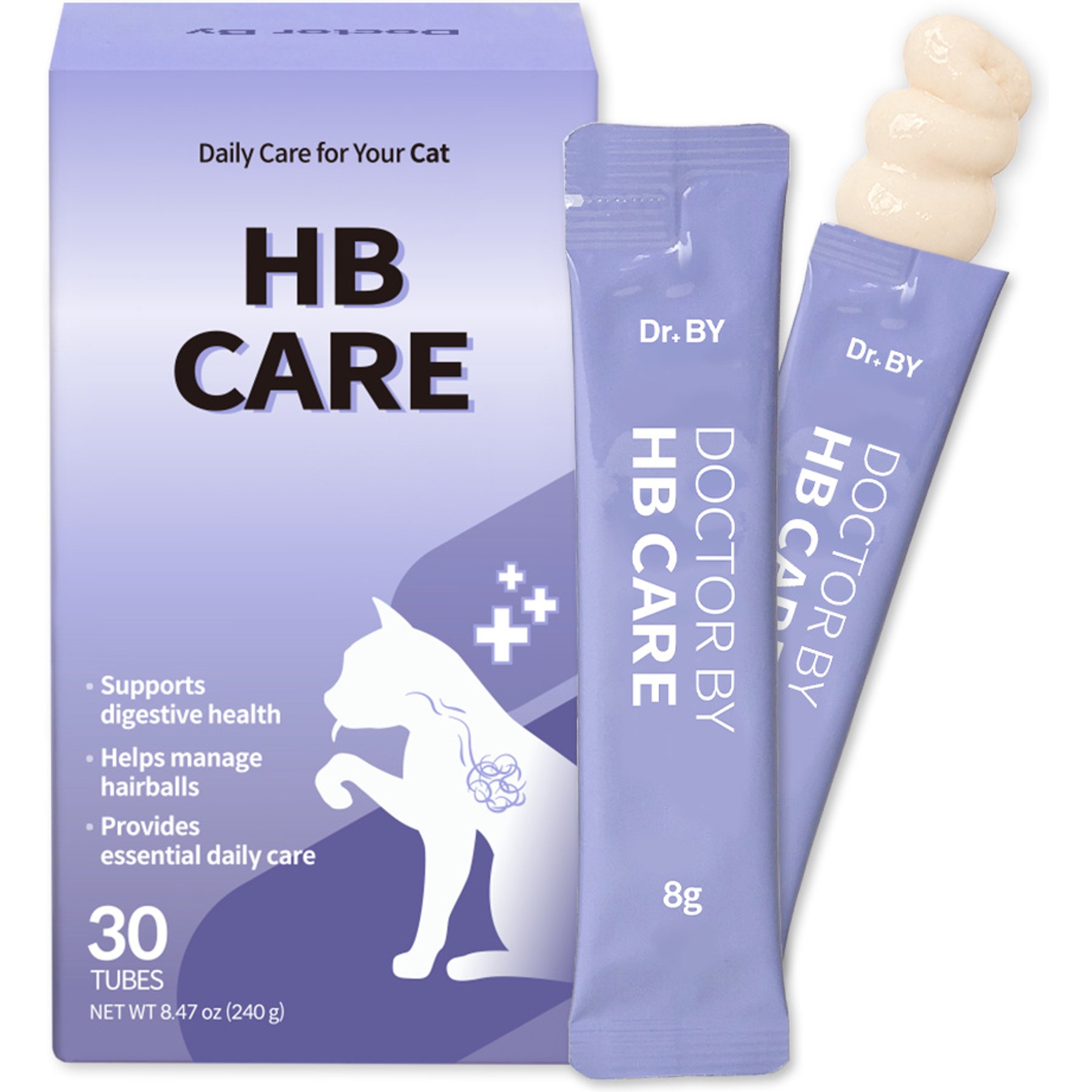 Doctor By HB Care Cat Hairball Control Chicken Flavored Lickable Supplement for Cats, 30 count
