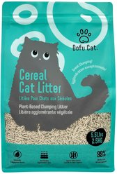 Dofu Cat Unscented Cereal Clumping Tofu Cat Litter, 5.5-lb bag
