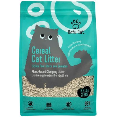 Dofu Cat Dofu Cat Unscented Cereal Clumping Tofu Cat Litter, 5.5-lb bag