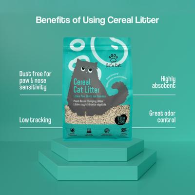 Show full view: Dofu Cat Unscented Cereal Clumping Tofu Cat Litter, 5.5-lb bag slide 7 of 10