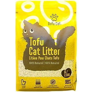 Dofu Cat Unscented Clumping Tofu Multi-Cat Litter, 5.5-lb bag