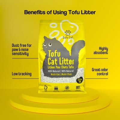 Show full view: Dofu Cat Unscented Clumping Tofu Multi-Cat Litter, 13.2-lb bag slide 7 of 11