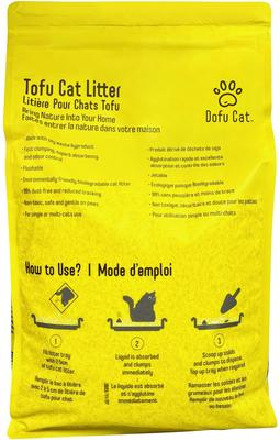 Show full view: Dofu Cat Unscented Clumping Tofu Multi-Cat Litter, 13.2-lb bag slide 3 of 11