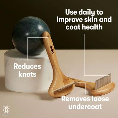 Show full view: DOG By Dr Lisa Bamboo Dog Rake Grooming Tool slide 6 of 6