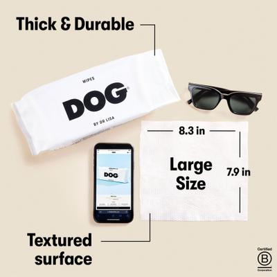 Show full view: DOG By Dr Lisa Gentle Dog Grooming Wipes, 80 count slide 3 of 8