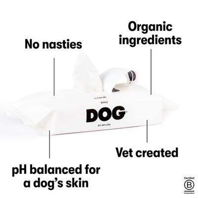 Show full view: DOG By Dr Lisa Gentle Dog Grooming Wipes, 80 count slide 7 of 8