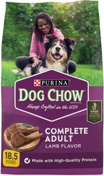 Dog Chow Complete Adult Lamb Flavor Dry Dog Food, 18.5-lb bag