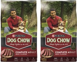 Dog Chow Complete Adult with Beef Flavor Dry Dog Food, 80-lb bundle