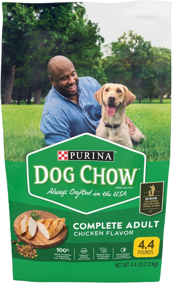 DOG CHOW Complete Adult with Real Chicken Dry Dog Food, bag