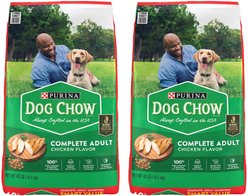 Dog Chow Complete Adult with Real Chicken Dry Dog Food, 80-lb bundle