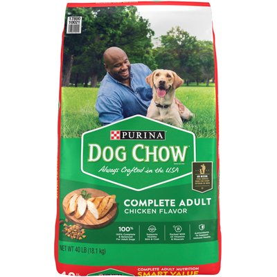 Dog Chow Dog Chow Complete Adult with Real Chicken Dry Dog Food, 40-lb bag