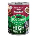 Dog Chow High Protein Beef in Savory Gravy Canned Dog Food, 13-oz, case of 12
