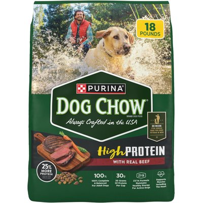 Dog Chow Dog Chow High Protein Real Beef Recipe Dry Dog Food, 18-lb bag