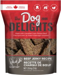 Dog Delights Beef High-Protein Jerky Dog Treats, 48-oz bag