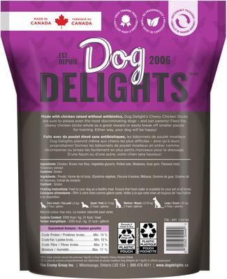 Show full view: Dog Delights Chewy Chicken Sticks High-Protein Dog Treats, 44-oz bag slide 3 of 3