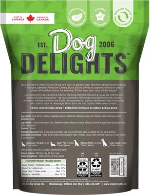 Show full view: Dog Delights Chewy Duck Sticks High-Protein Dog Treats, 44-oz bag slide 3 of 4