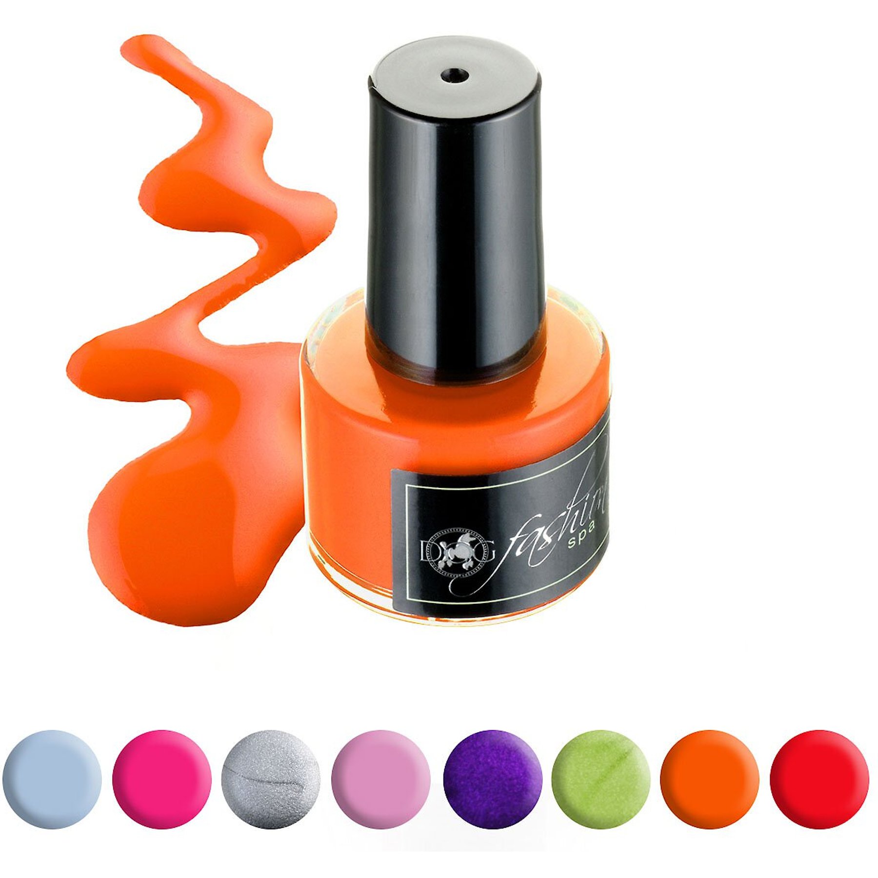 Dog Fashion Spa Nail Polish, Disco Paw Vibrant Orange