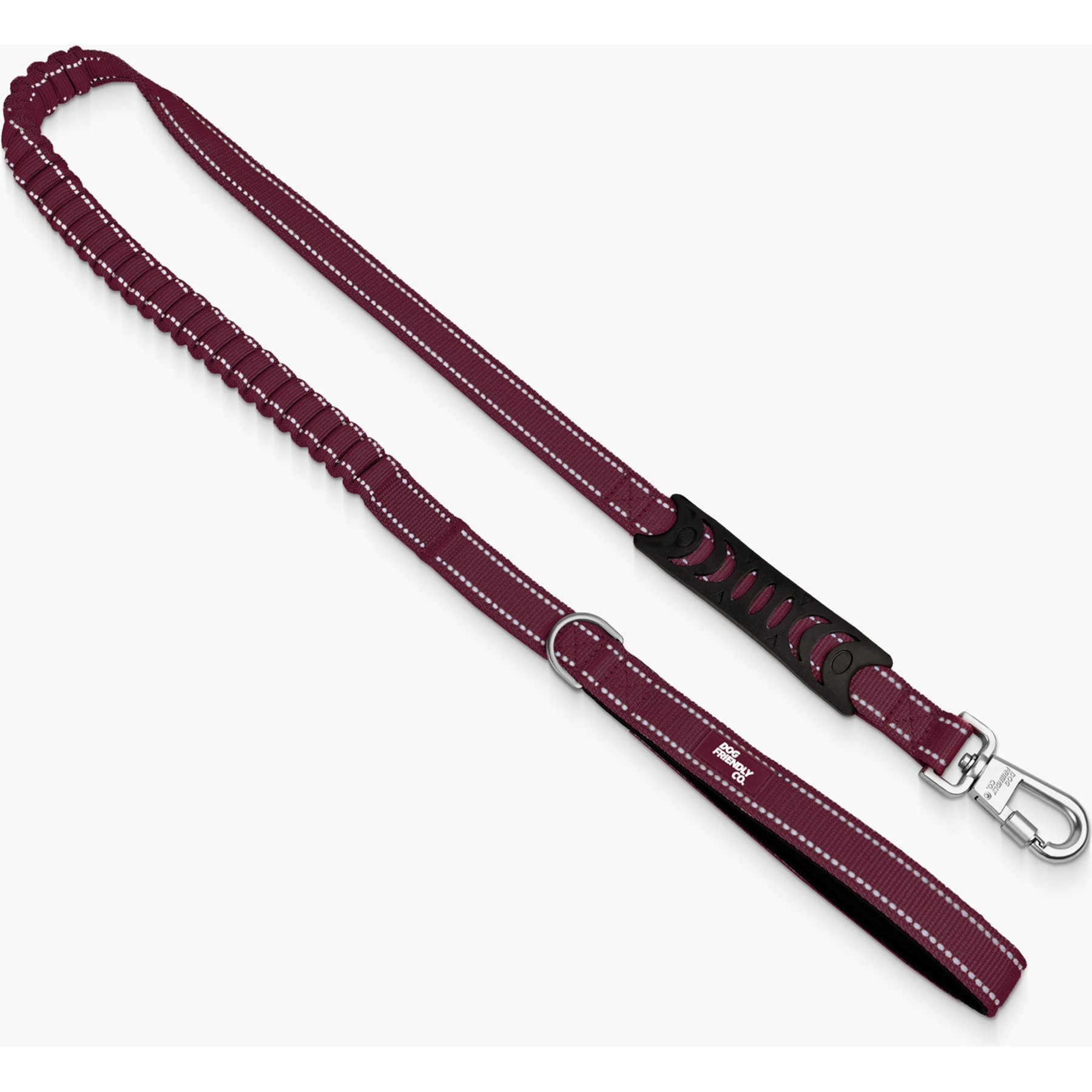 Dog Friendly Co. Bungee Strain Free & Shock Resistant for Control Dog Leash, Premium Brown, Regular