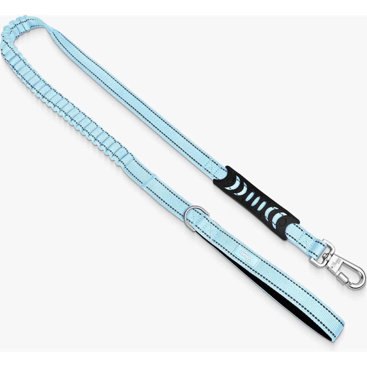 Dog Friendly Co. Bungee Strain Free & Shock Resistant for Control Dog Leash, Sky Blue, Regular