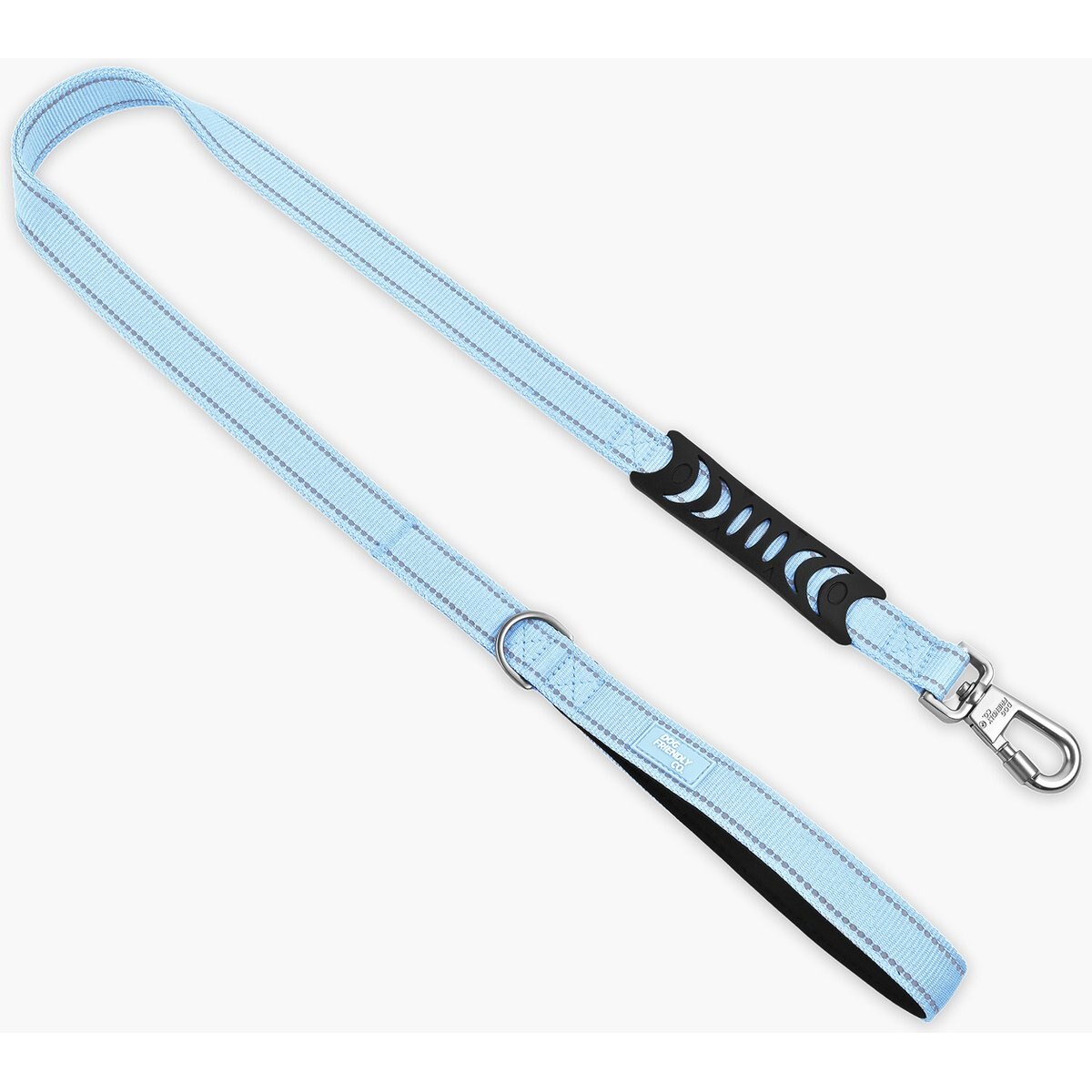 Dog Friendly Co. Classic Strain-Free Shock Resistant Dog Leash, Sky Blue, Regular