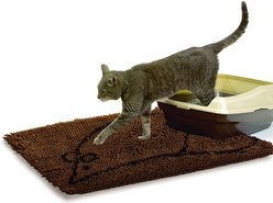 Dog Gone Smart Super Absorbent Non-Slip Microfiber Cat Litter Mat, Brown slide 2 of 4