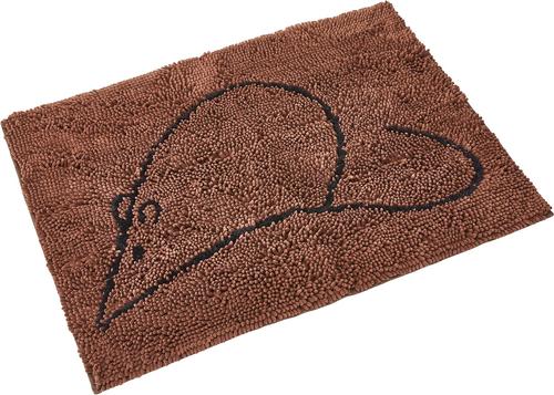 Show full view: Dog Gone Smart Super Absorbent Non-Slip Microfiber Cat Litter Mat, Brown slide 3 of 6