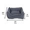 Show in main carousel: Dog Gone Smart Chenille Lounger Dog Bed, Blue, Small slide 3 of 3