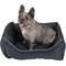 Show in main carousel: Dog Gone Smart Chenille Lounger Dog Bed, Blue, X-Small slide 3 of 4