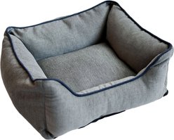 Dog Gone Smart Chenille Lounger Dog Bed, Grey, X-Small
