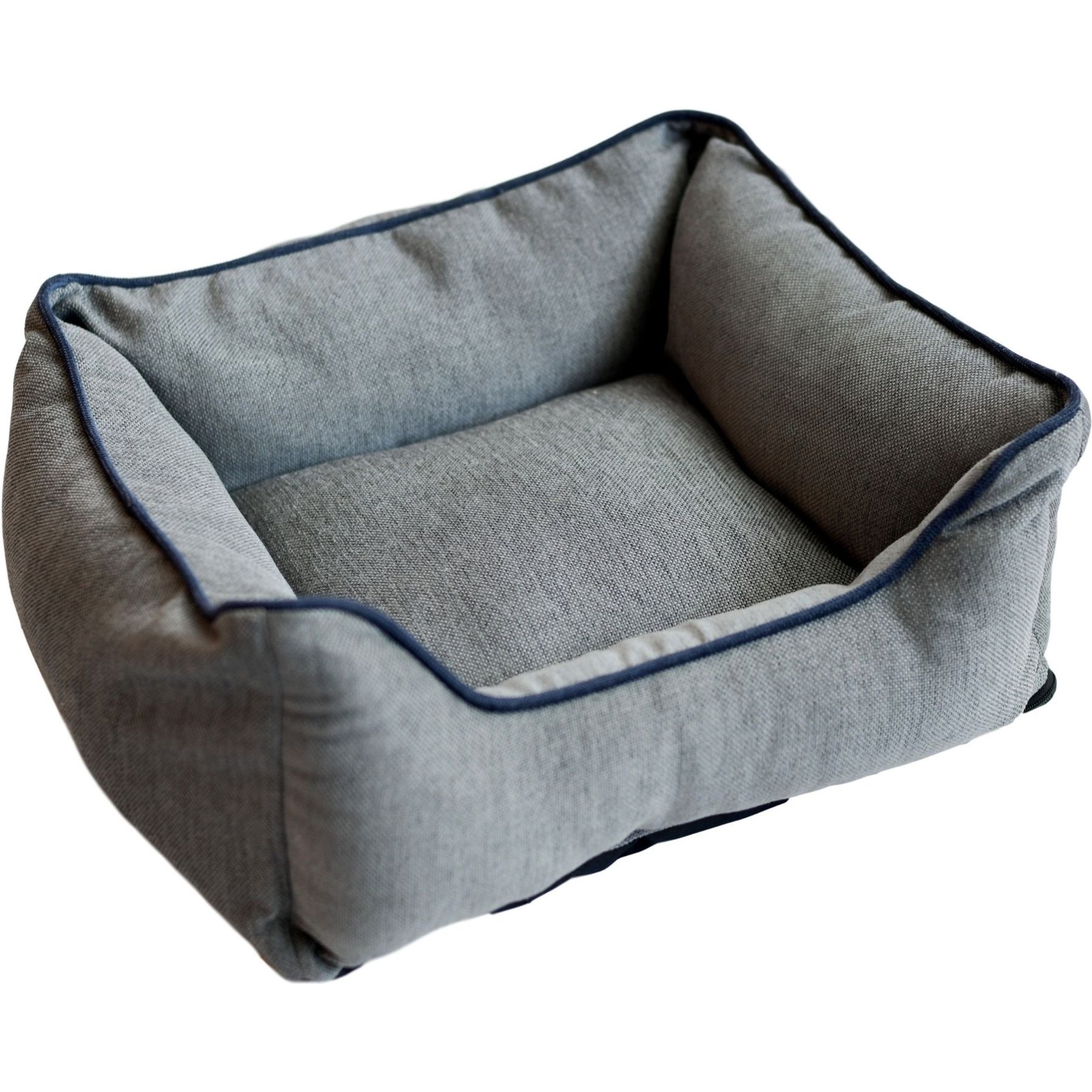 DOG GONE SMART Chenille Lounger Dog Bed, Grey, X-Small