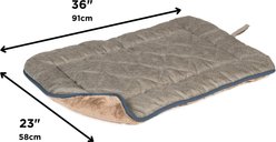 Dog Gone Smart Chenille Sleeper Cushion Dog Bed, Grey, Large slide 2 of 4