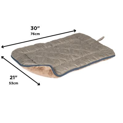 Show full view: Dog Gone Smart Chenille Sleeper Cushion Dog Bed, Grey, Medium slide 4 of 4