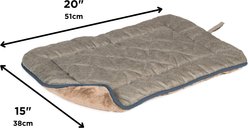 Dog Gone Smart Chenille Sleeper Cushion Dog Bed, Grey, X-Small slide 2 of 4