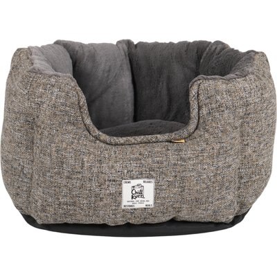 Dog Gone Smart Dog Gone Smart Chill Kuzzi Far Infrared Soothing Comfort Bolser Removable Dog & Cat Bed, Charcoal Grey, Small