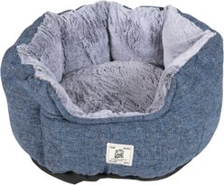 Dog Gone Smart Chill Kuzzi Far Infrared Soothing Comfort Bolser Removable Dog & Cat Bed, Small, Slate Blue