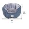 Show in main carousel: Dog Gone Smart Chill Kuzzi Far Infrared Soothing Comfort Bolser Removable Dog & Cat Bed, Small, Slate Blue slide 4 of 4