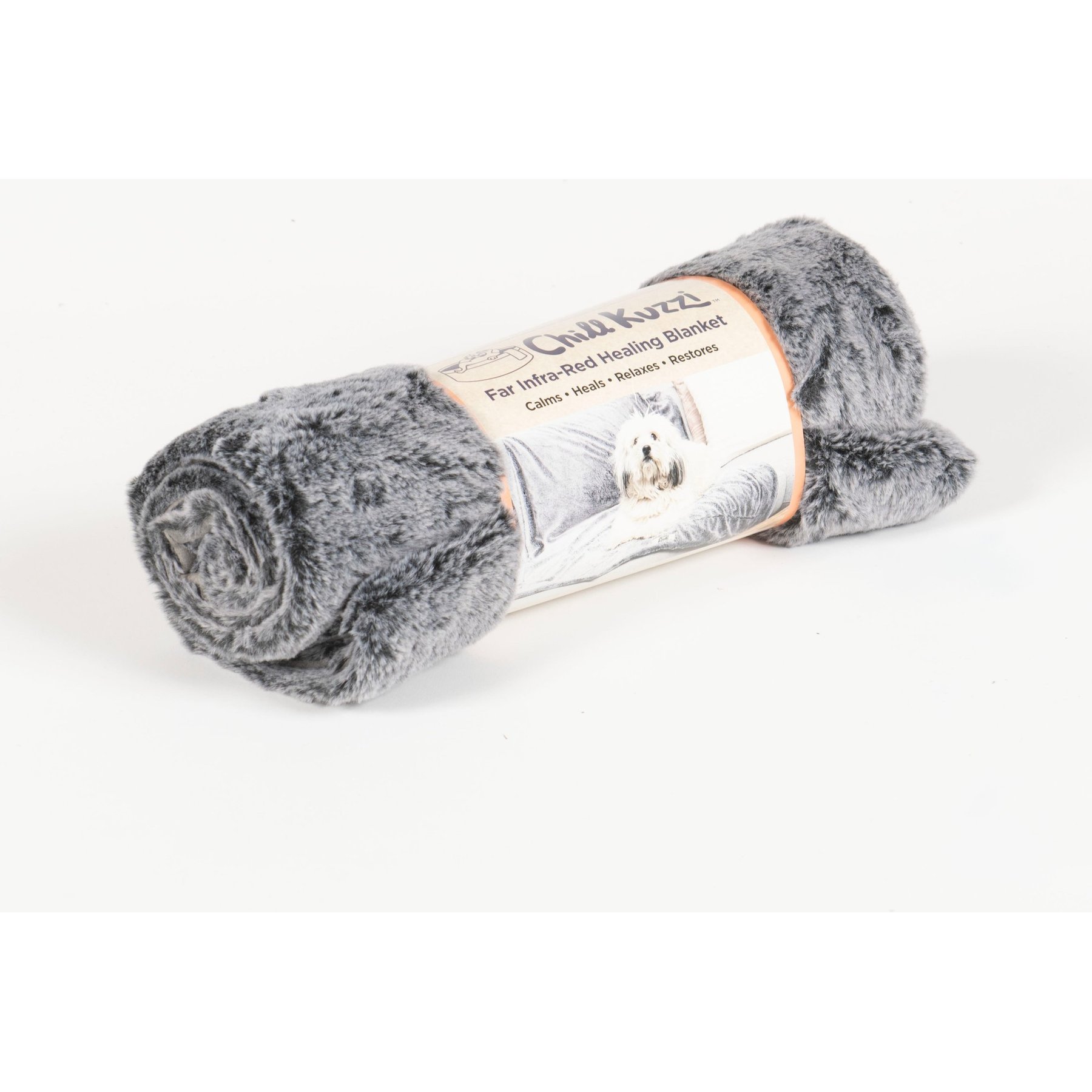 Dog Gone Smart Chill Kuzzi Far Infrared Wellness Dog & Cat Blanket, Charcoal Grey, Medium