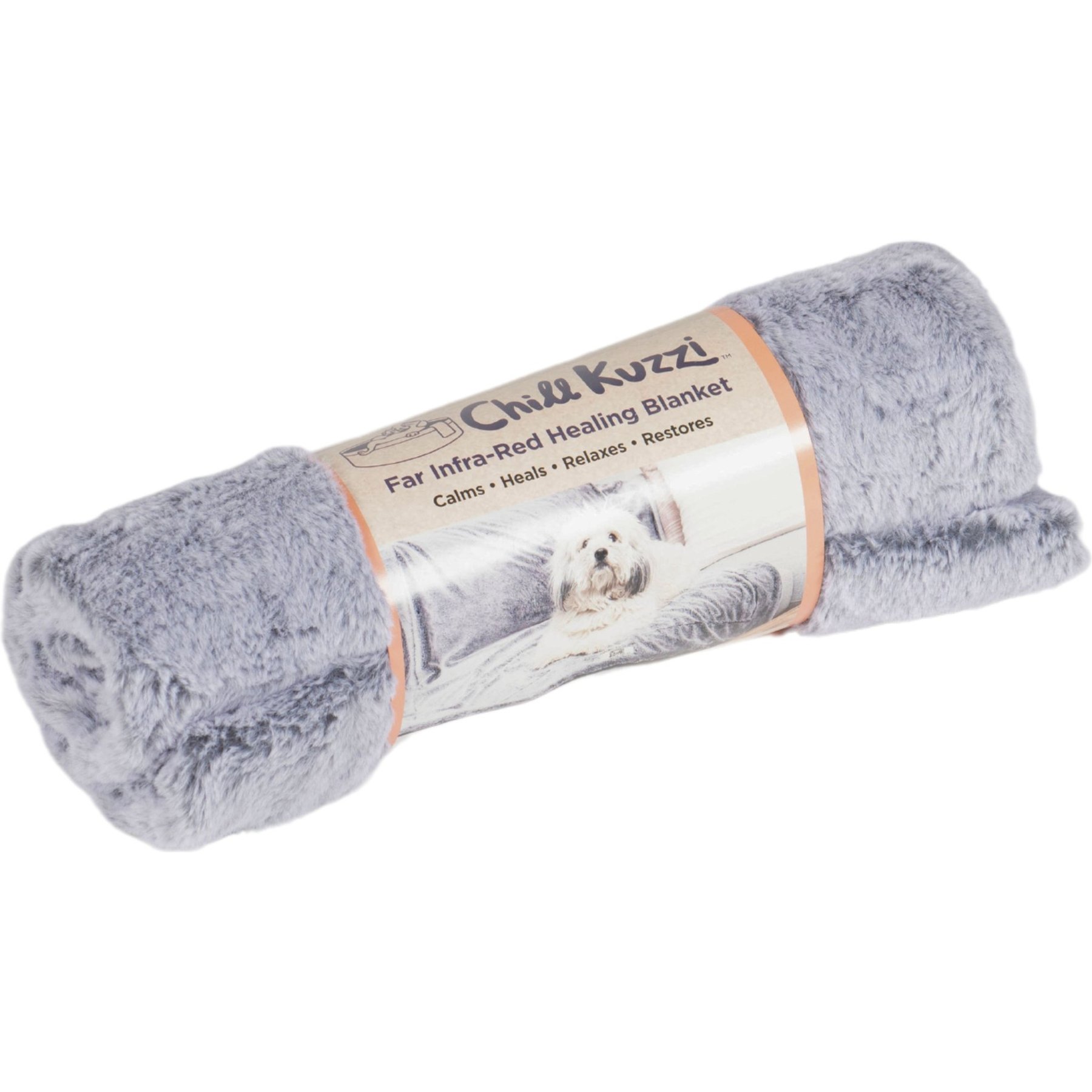 Dog Gone Smart Chill Kuzzi Far Infrared Wellness Dog & Cat Blanket, Slate Blue, Large