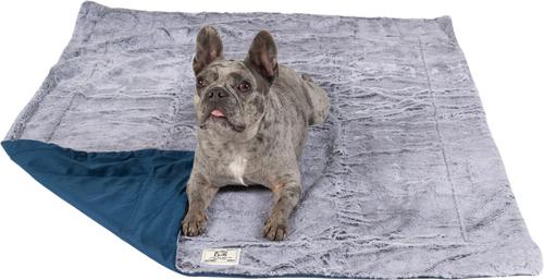 Show full view: Dog Gone Smart Chill Kuzzi Far Infrared Wellness Dog & Cat Blanket, Slate Blue, Medium slide 2 of 2