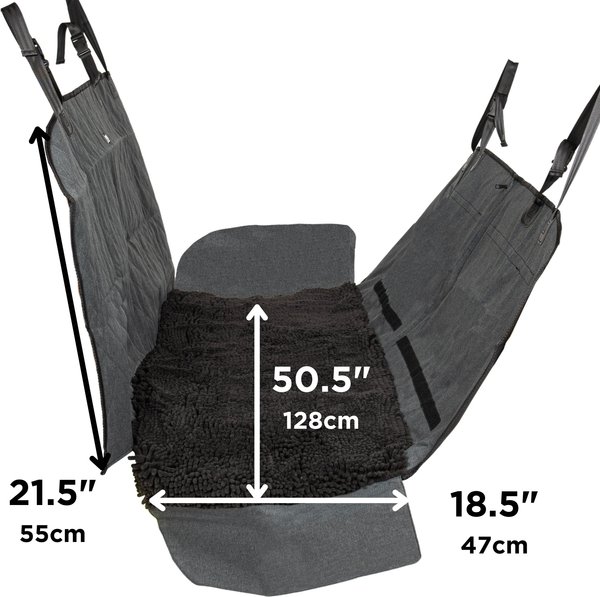 Show full view: Dog Gone Smart Dirty Dog Car Seat Cover & Hammock, Black slide 5 of 5