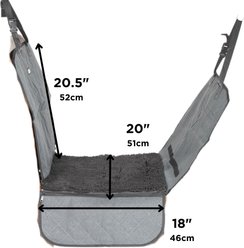 Dog Gone Smart Bench with Microfiber Bottom Dirty Dog Car Single Seat Cover & Hammock, Black slide 2 of 2
